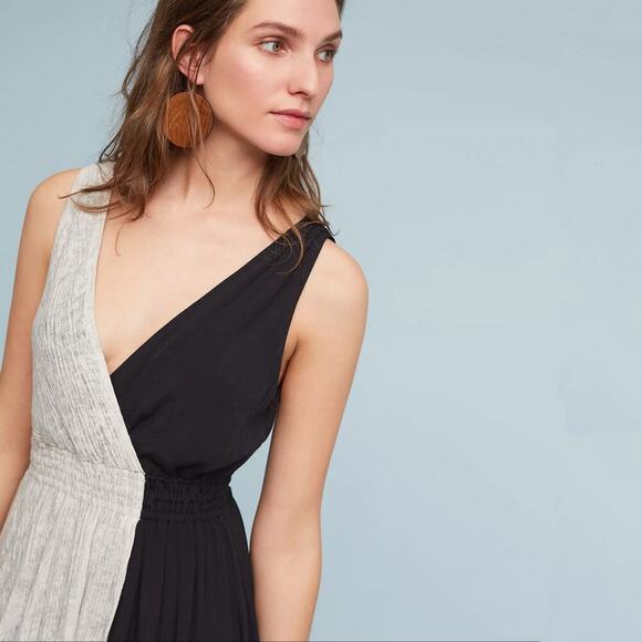 Anthropologie Maeve Two Tone Elisabel Midi Dress Sz S - Picture 2 of 9